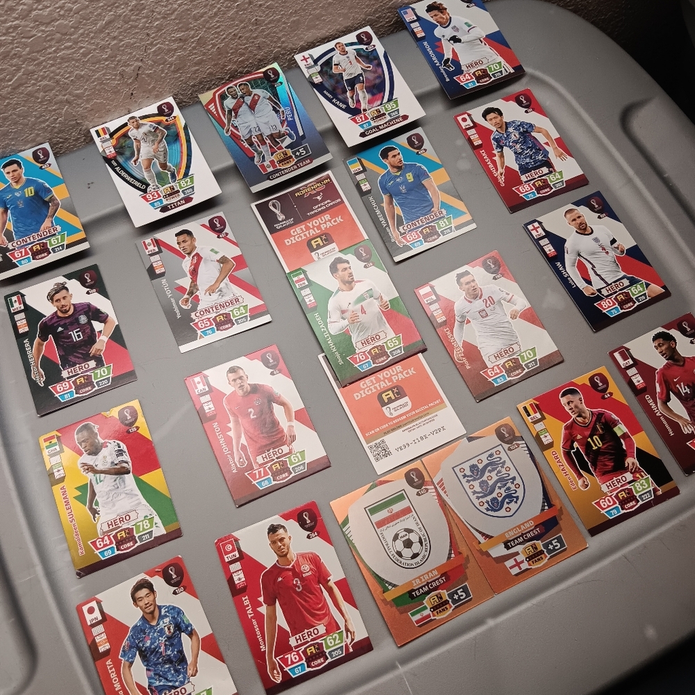 Panini Adrenalyn Fifa World Cup Trading Cards Bundle Lot | Hero | Crest | Titan